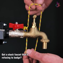 Fixing a stuck faucet? Try this quick hack! 🚰