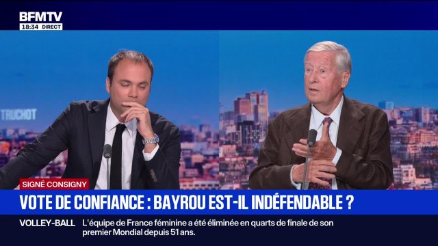 Marschall Truchot : Vote de confiance, Bayrou est-il indéfendable ? - 04/09