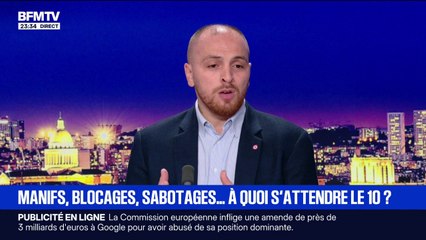 Blocages du 10 septembre: "Ce que je veux, c'est que les gens honnêtes puissent manifester", assure Mathieu Valet, député européen RN