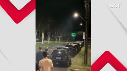 Corvette vira sucata em segundos e espetáculo irregular na Avenida das Torres em Cascavel