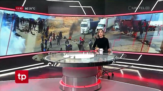 Bloqueo por combustibles en la carretera que une a La Paz con Oruro.