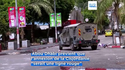 Abou Dhabi : l'annexion israélienne de la Cisjordanie, "une ligne rouge"