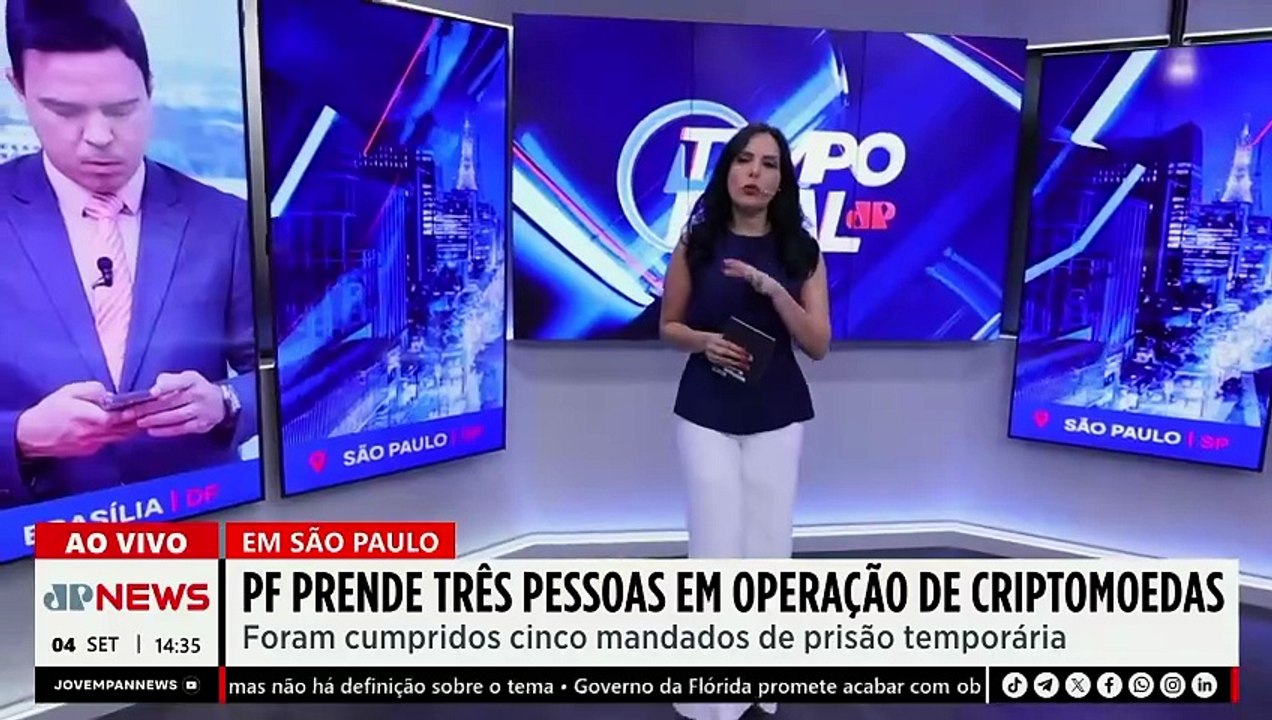 PF deflagra operação contra lavagem de dinheiro e crimes com criptomoedas | TEMPO REAL