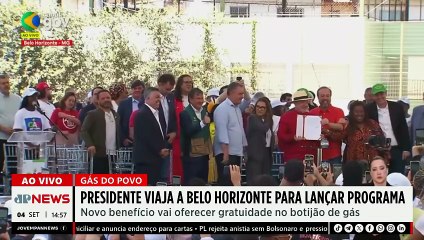 Lula lança programa de gás de cozinha gratuito em Belo Horizonte | TEMPO REAL