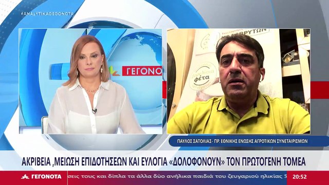 Ο Πρόεδρος της Εθνικής Ένωσης Αγροτικών Συνεταιρισμών (ΕΘΕΑΣ), Παύλος Σατολιάς στο STAR