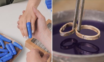 This couple created their own wedding rings 👰‍♀🤵‍♂ Incredible result 💍