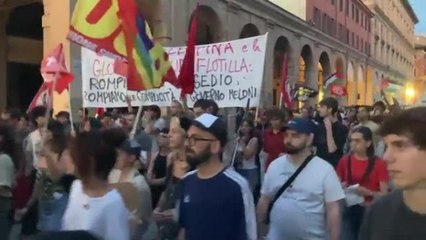 Gaza, in 4mila a Bologna a sostegno della Global Sumud Flotilla