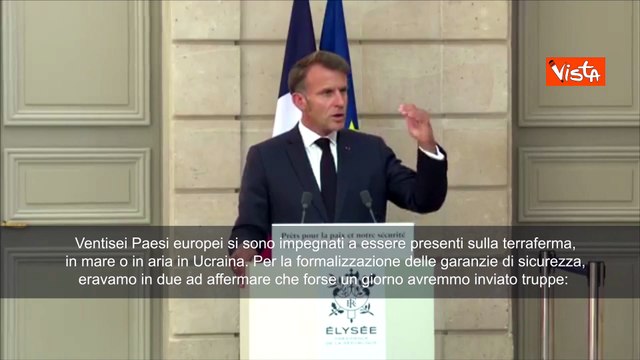 Guerra Ucraina, Macron: 26 Paesi si sono impegnati per truppe a Kiev