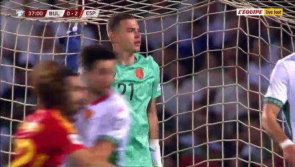 Le 3e but espagnol face à la Bulgarie - Foot - Qualif. Coupe du monde