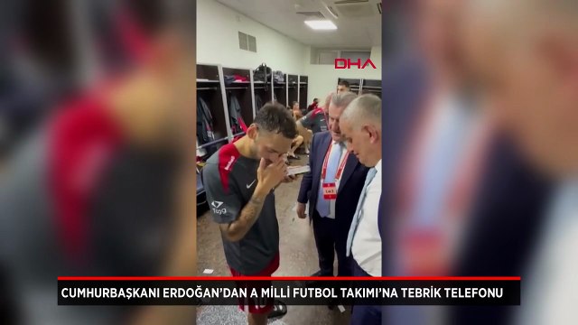 Cumhurbaşkanı Erdoğan’dan A Milli Futbol Takımı’na tebrik telefonu