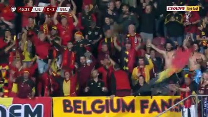 Le superbe but de Youri Tielemans - Foot - Qualif. Coupe du monde