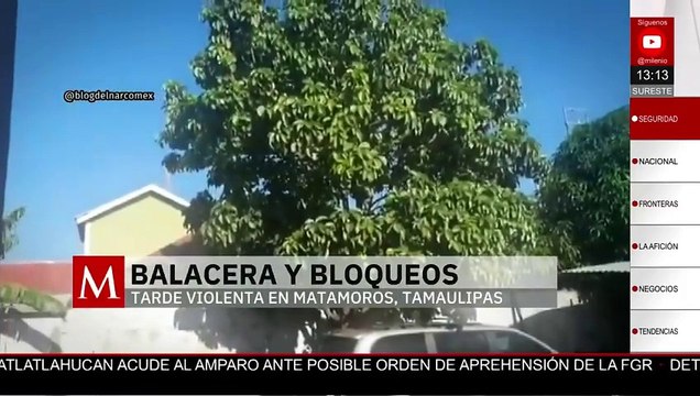 Violencia en Matamoros deja un policía herido y provoca múltiples bloqueos