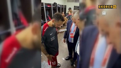 Cumhurbaşkanı Erdoğan'dan A Milli Futbol Takımı'na tebrik telefonu!