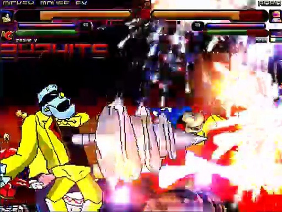 M.U.G.E.N E.O.F Battle Team DDR Creations Vs Team RoySquadRocks 4v4 simul