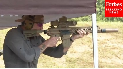 Hegseth Joins Target Practice With Troops At Fort Benning, Georgia