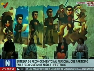 Entregan reconocimientos al personal que formó parte de la Expo Simón de Niño a Libertador