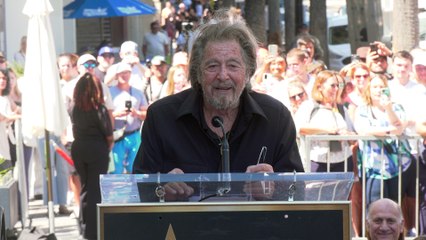 Al Pacino's speech at the unveiling of Jessica Chastain's star on the Hollywood Walk of Fame