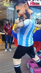 Ambiente previo al encuentro entre Argentina y Venezuela