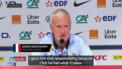 France captaincy doesn't weigh Mbappe down, insists Deschamps