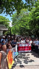 Maestros de Yucatán protestan en la SEGEY por incumplimiento de acuerdos