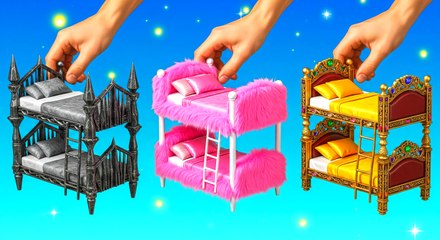 Déco GOTHIQUE 🖤 vs DÉCO ROSE ! 💖 BATAILLE de lits superposés ! 🔥