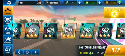 Stunt Car Extreme Level 501 "CRUMBLING PASSAGE"