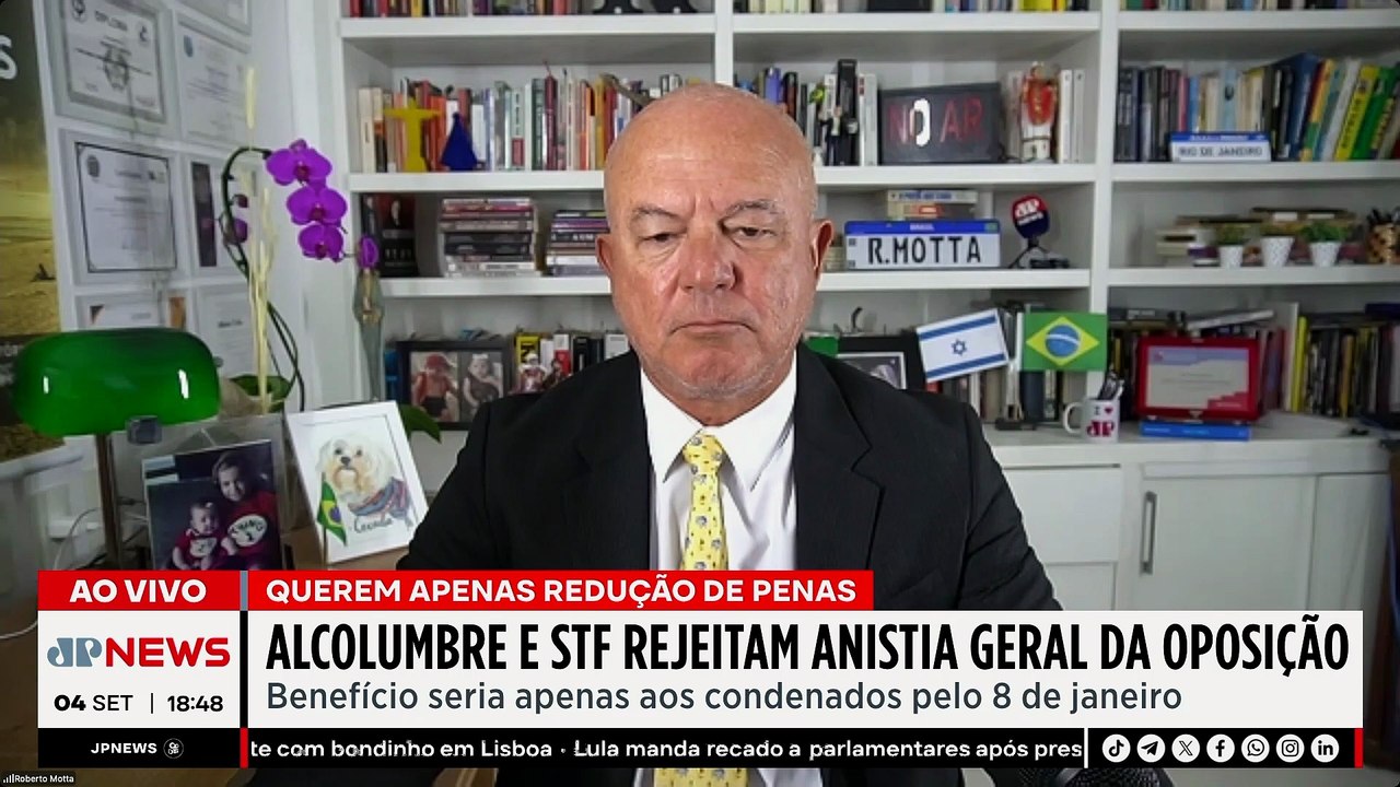 OPOSIÇÃO QUER ANISTIA E BOLSONARO EM 2026 / MORAES E LEI MAGNITSKY - OS PINGOS NOS IS - 04/09/25