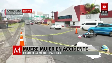 Muere mujer en fatal accidente de motocicleta en Tlalnepantla
