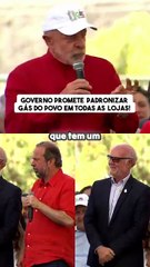 Governo promete padronizar gás do povo em todas as lojas!