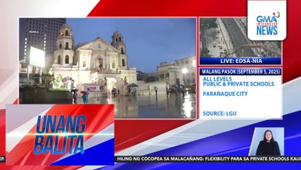 Mga deboto ng Nazareno, maagang pumunta sa Quiapo Church para sa first friday mass kahit maulan | Unang Balita
