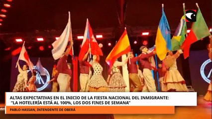 Hassan, intendente de Oberá en el inicio de la Fiesta del Inmigrante