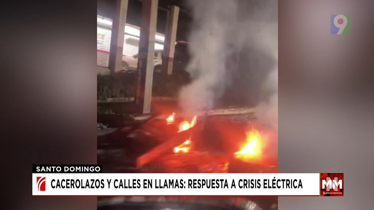 Molestias por apagones causan quema de cauchos y cacerolazos | Noticias & Mucho MAS
