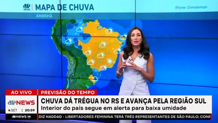 Chuva dá trégua no RS; São Paulo registra agosto mais seco que em 2024
