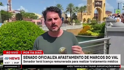 Senado oficializa afastamento de Marcos do Val por 116 dias