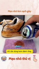 Mẹo nhỏ làm sạch giày