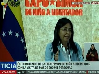 Vpdta. Delcy Rodríguez lideró acto de reconocimiento al personal de la Expo Simón