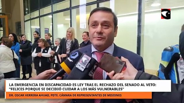 Herrera Ahuad celebró el rechazo al veto presidencial y criticó las auditorías por discapacidad