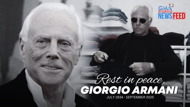 Legendary fashion designer Giorgio Armani dies at 91 | GMA Integrated Newsfeed