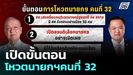 เปิดขั้นตอนโหวตนายกฯคนที่ 32| โชว์ข่าวเช้านี้  |5 ก.ย. 68