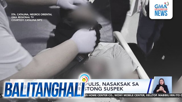 Rumespondeng pulis, nasaksak sa mata ng inaarestong suspek | Balitanghali