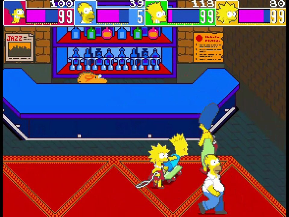 The Simpsons : Arcade Game (4 Players Version) online multiplayer - arcade