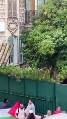 Antisémitisme : Le Maire de Nice, Christian Estrosi , publie la vidéo de militants propalestiniens qui ont tenté, hier soir, d’entrer de force dans une synagogue, bousculant une femme enceinte