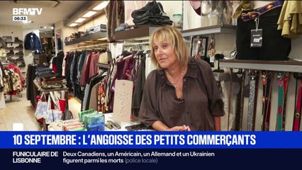 "On ne peut pas se permettre de perdre une journée": les petits commerçants redoutent le mouvement du 10 septembre