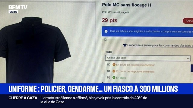 C'est la catastrophe : les gendarmes et policiers confrontés à une pénurie d'uniformes à cause du fiasco de la plateforme Uniforce estimé à 300 millions d'euros