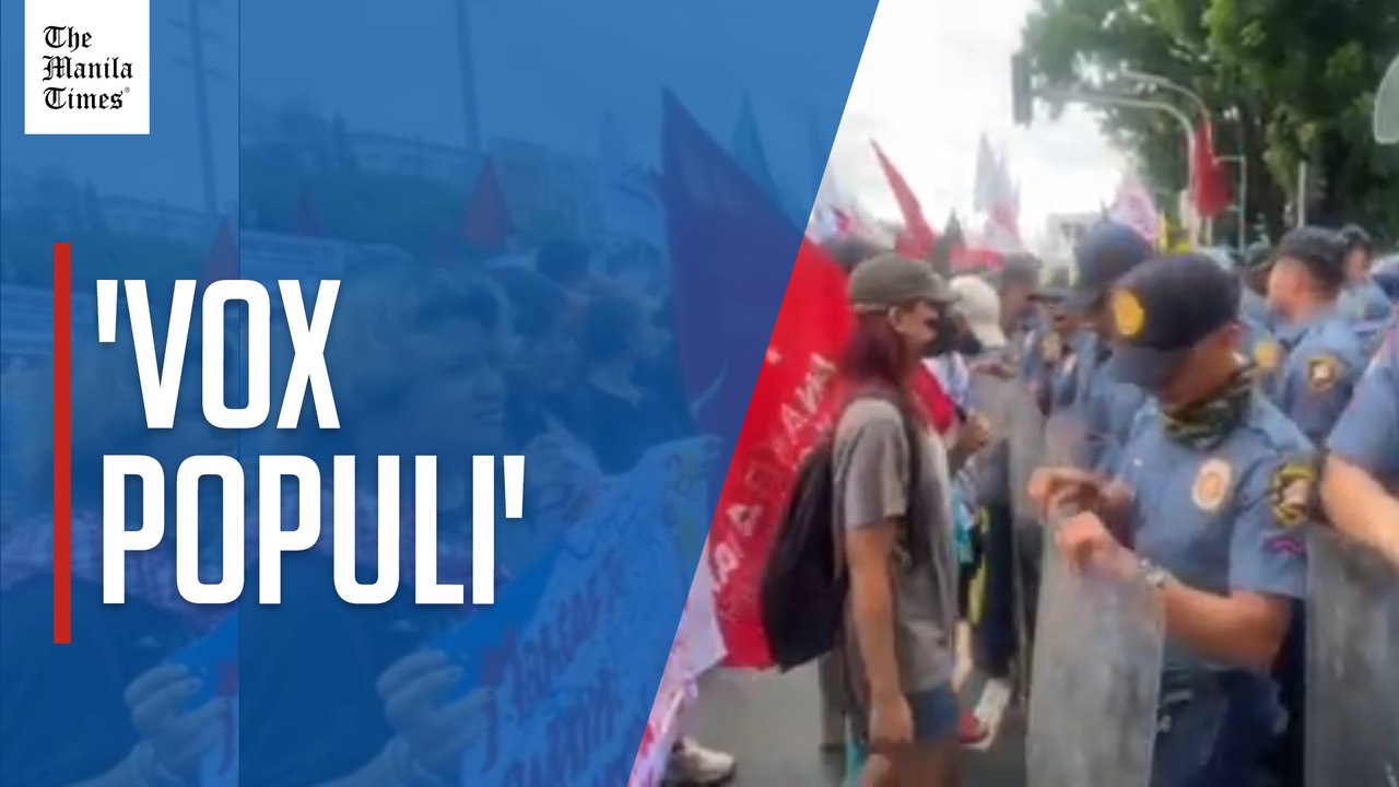 Militants protest as House lawmakers deliberate on DPWH budget