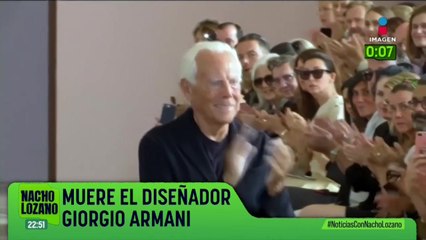 El diseñador y empresario italiano Giorgio Armani murió a los 91 años de edad