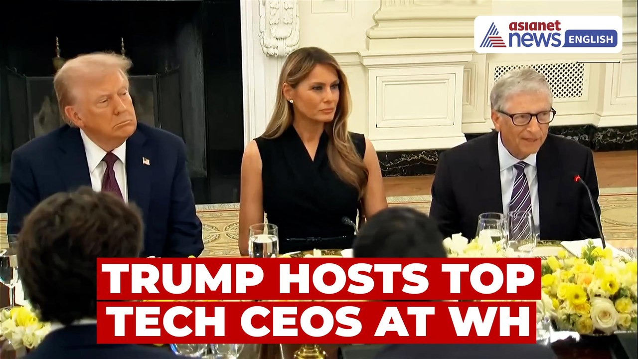 Trump Hosts Tech Titans Bill Gates, Tim Cook, Zuckerberg, Pichai, Nadella & More at WH