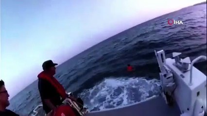 Denizde bin 200 metre sürüklenen çocuk kurtarıldı: O anlar kamerada