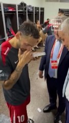 Cumhurbaşkanı Erdoğan, A Milli Futbol Takımımızı tebrik etti