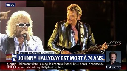 06 12 2017 - Edition Spéciale BFM TV - Mort de Johnny Hallyday  Il est parti en héros, salue Michel Polnareff